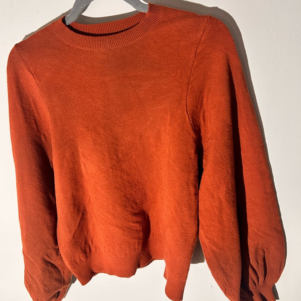 Coastal Grandma BOHO Marie Oliver Rich Rust Sweater